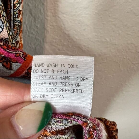 Christian Siriano Boho V-neck top 🌺 XL - Picture 3 of 5